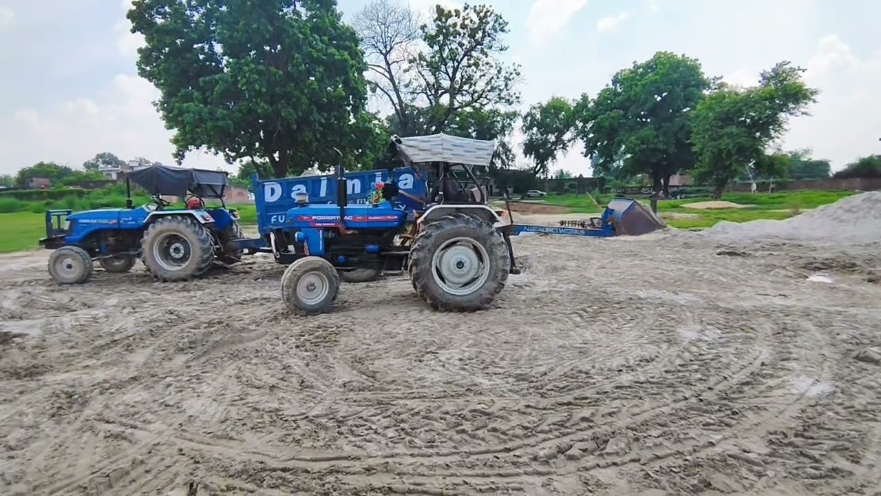 Tractor 🚜 Se Sand ⏳ Loading 2024 | #powertrac @abdullah_lives
