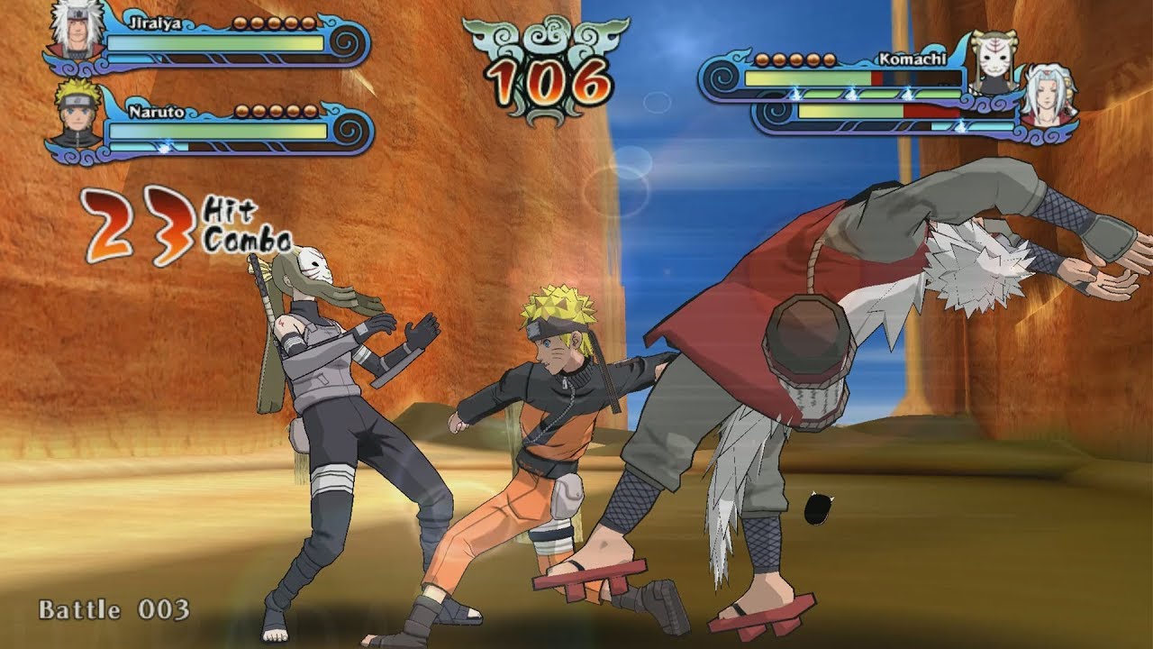 Naruto Shippuden Clash of Ninja Revolution 3 - Naruto & Jiraya (Survival) (Wii)