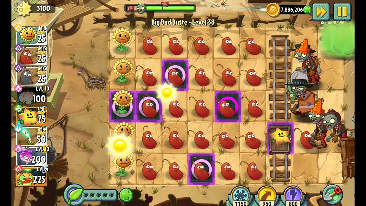 Plants Vs Zombies 2: Big Bad buttle nivel 38 #zombies #games #plantsvszombies #pvz #jump