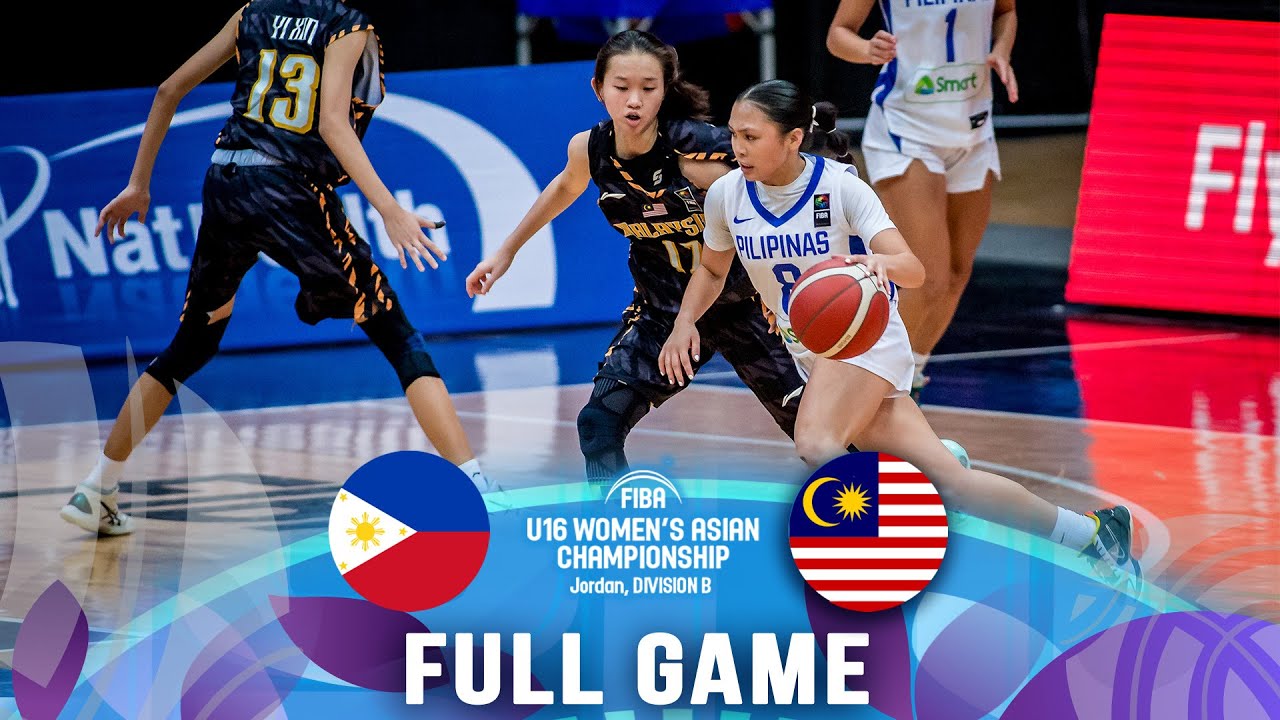 Philippines v Malaysia | Full Basketball Game | FIBA U16 Women's Asian Championship 2023 - Div. B