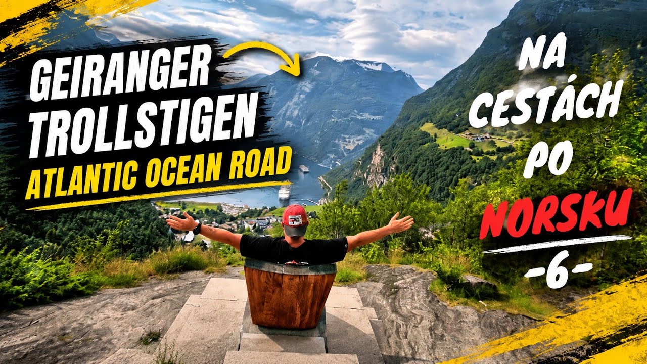 Na cestách po Norsku: Geiranger, Trollstigen a Atlantic Road v jednom díle