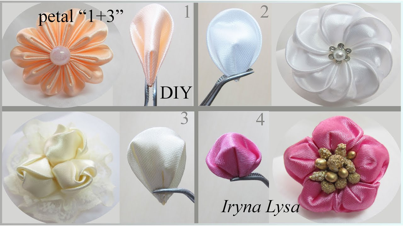 Kanzashi petals, tutorial, part 2