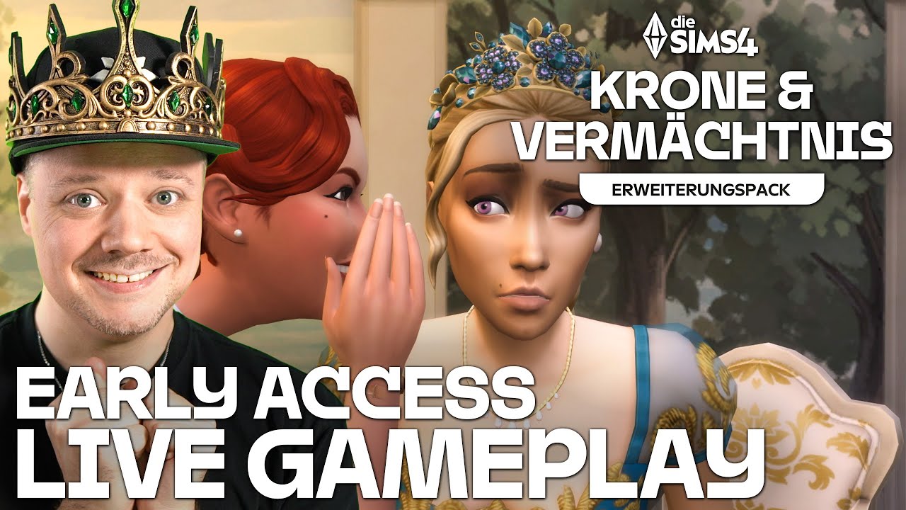 Live GAMEPLAY 👑 Die Sims 4 KRONE & VERMÄCHTNIS Erweiterungspack 👀 🔴