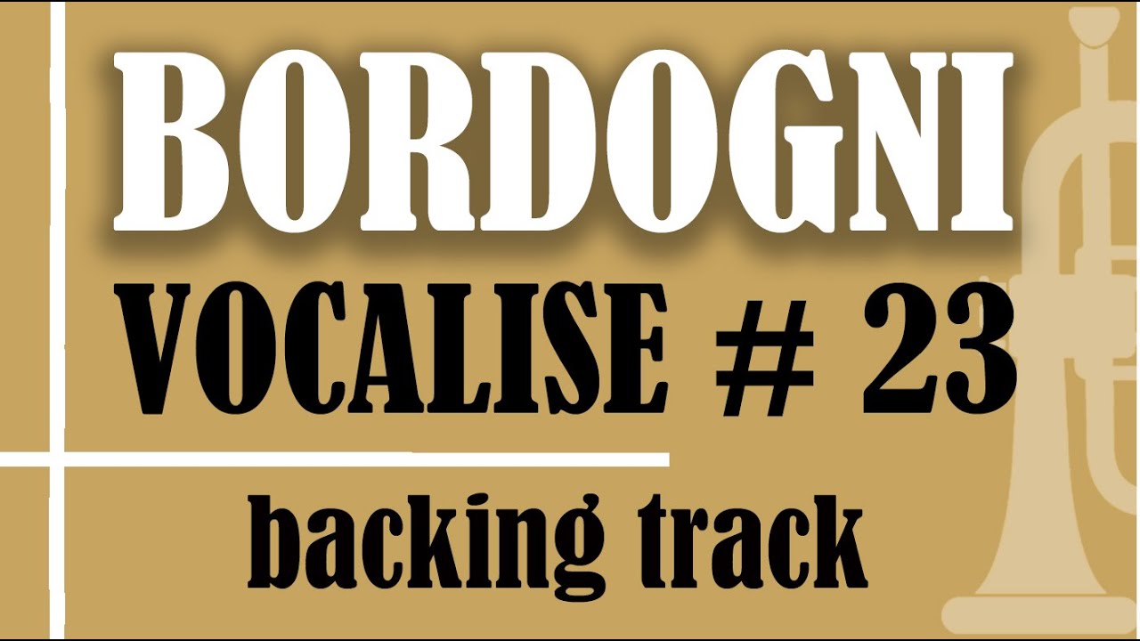Bordogni - Vocalise #23 (Backing Track)
