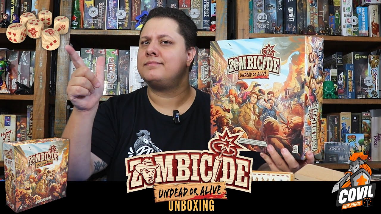 O que Tem na Caixa? Unboxing Zombicide Undead or Alive
