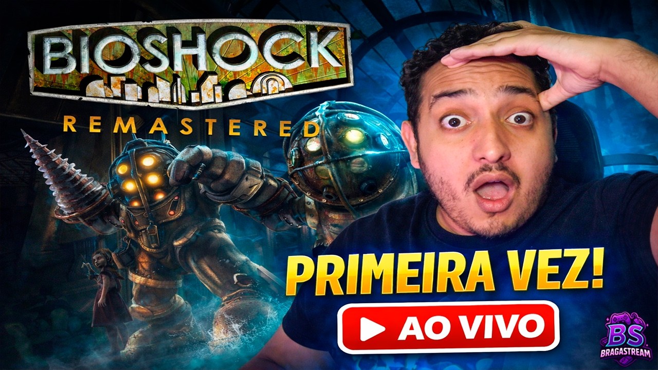 BIOSHOCK REMASTERED 🔥 PRIMEIRA VEZ EM PT-BR! | Começando essa obra-prima AO VIVO