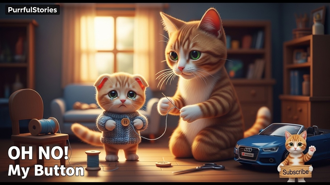The Broken Lantern 🏮 | Emotional Mama Cat & Baby Cat Story | Heartwarming Short Animation
