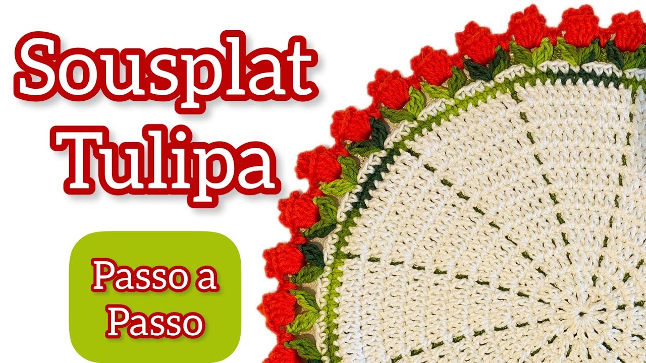 Sousplat maravilhoso de Tulipas | Que perfeição! [PASSO A PASSO]