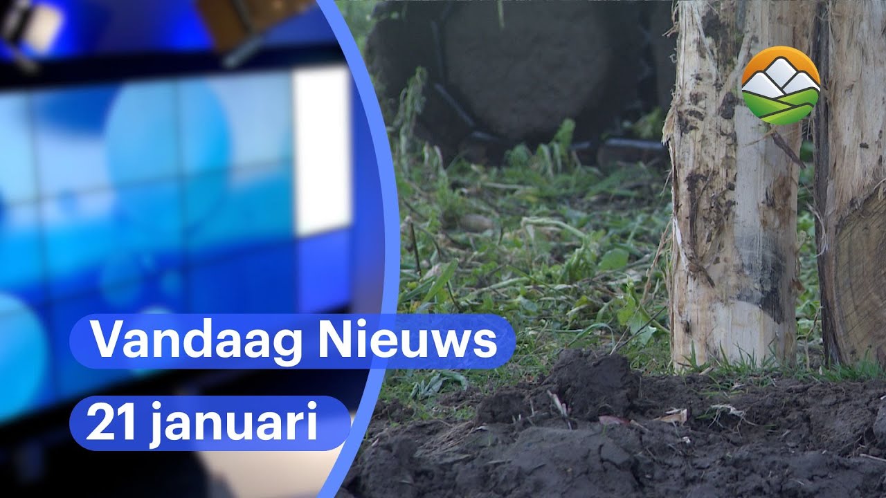Vandaag Nieuws: palen tegen modderstromen in Terblijt