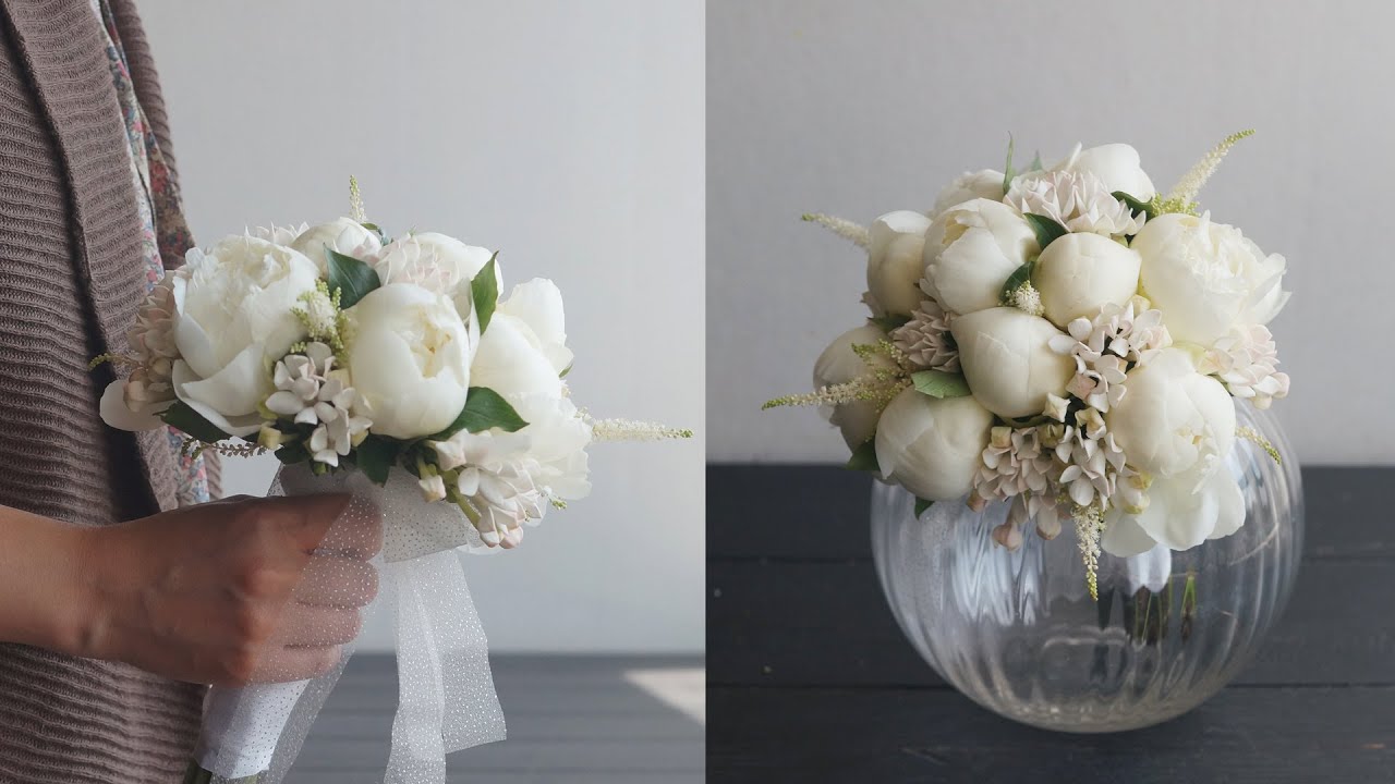 [꽃수업] 작약 부케 /[Flower Lesson] Peony Bouquet