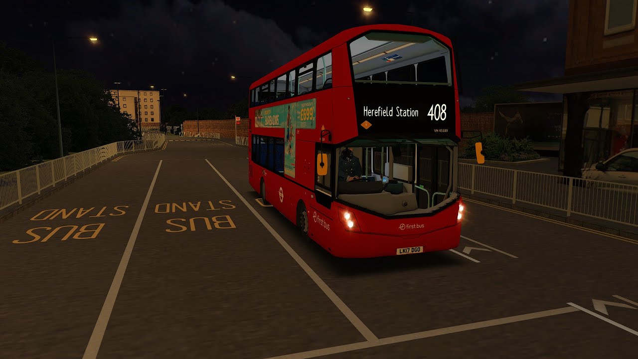 OMSI 2 | 408 to Herefield Station | Wright Gemini 3 | No Commentary | Bowdenham V5