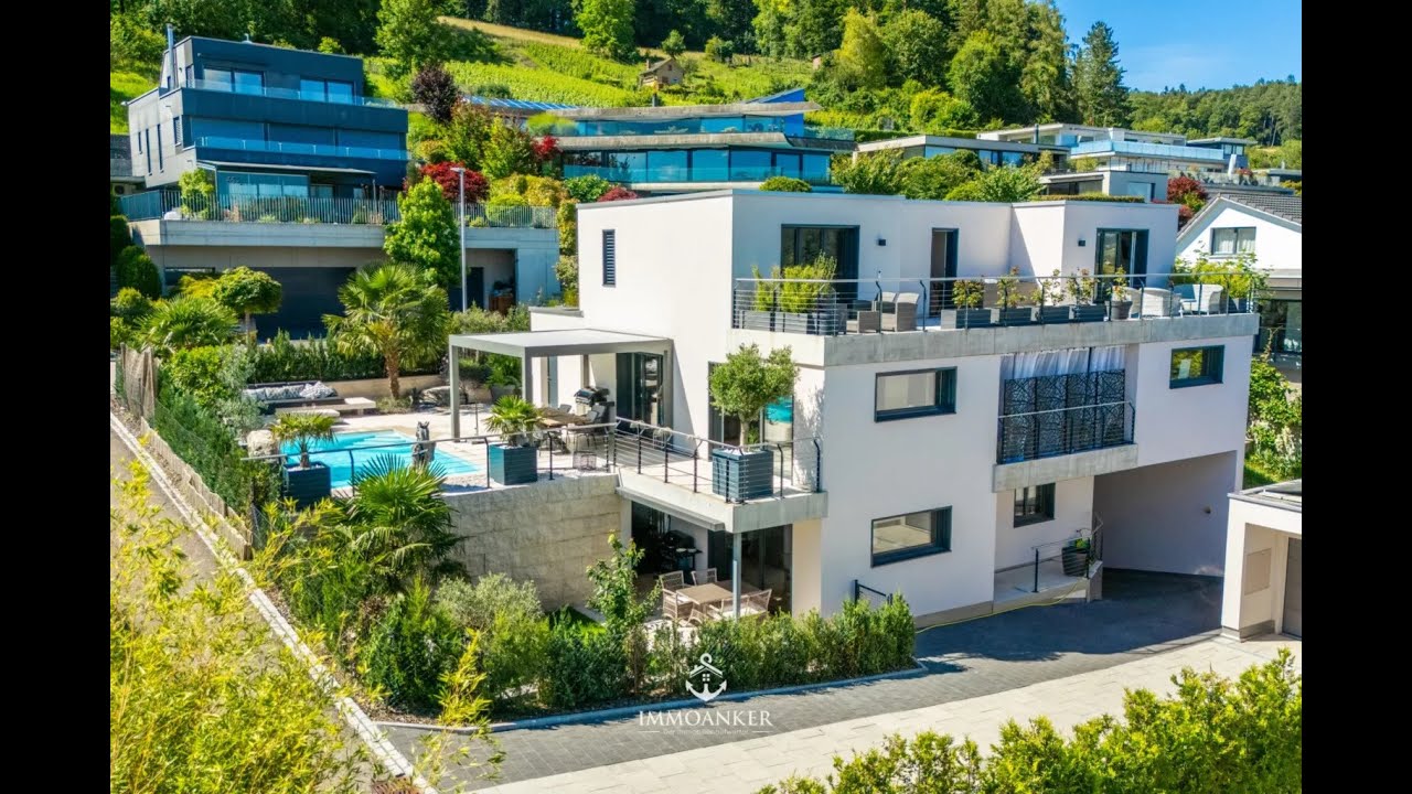 Luxuriöse Tour durch ein 9-Zimmer Einfamilienhaus mit Einliegerwohnung & Pool Nähe Zürich, Schweiz