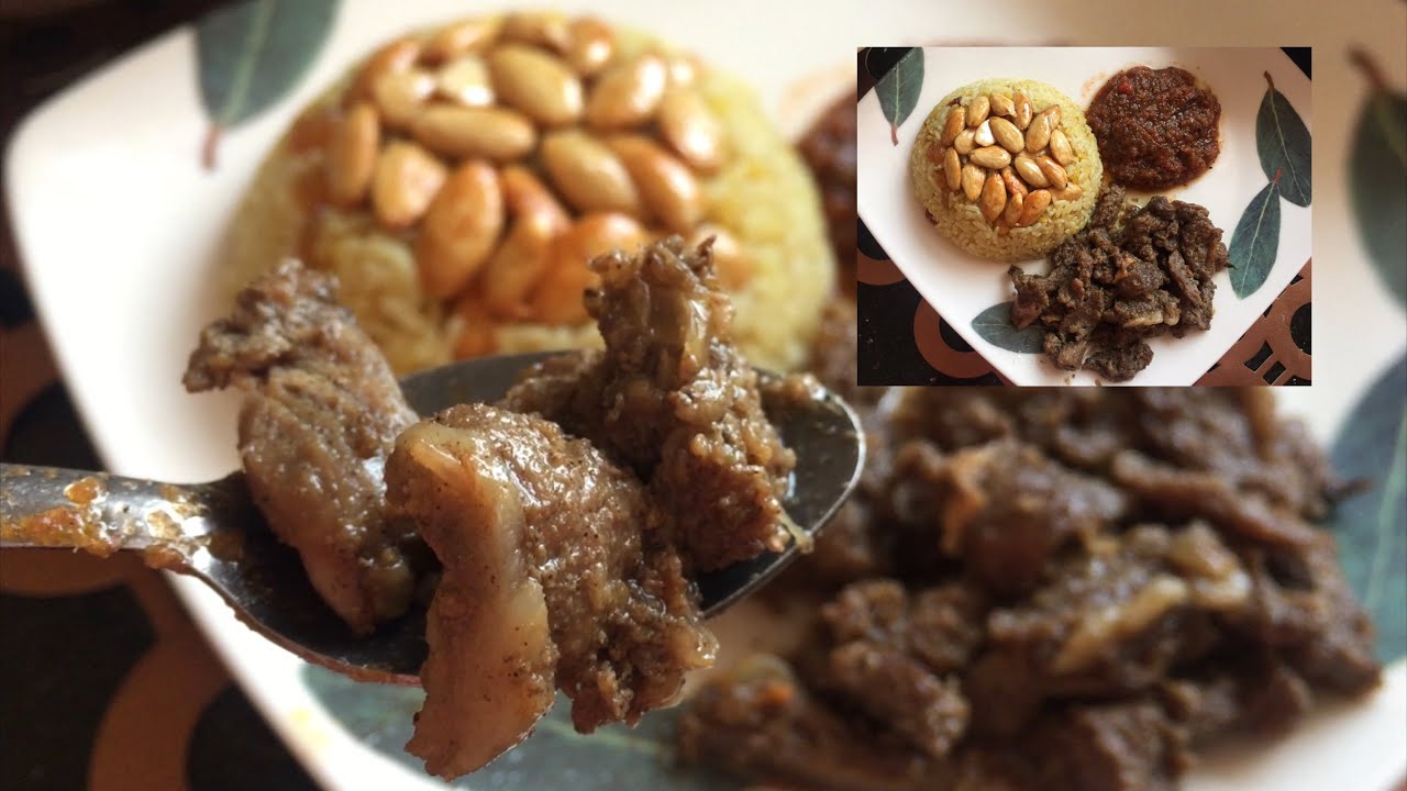 أرز بلاو بشاورما لحم الضأن او بتتبيلة الشاورما على لحم الضأن طريقة حلوة وحتعجبكم كثير