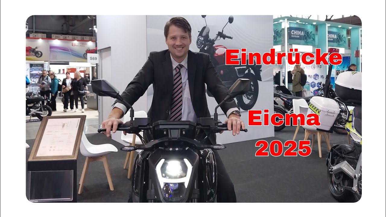 Rundgang Eicma 2025, Niu, Yadea, Tinbot, Vmoto, E-Roller und Kabinenroller, Krain Elektroroller