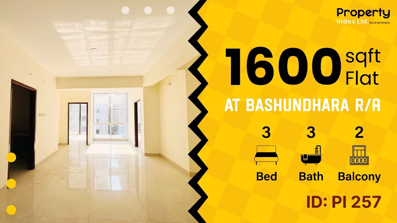 1600 Sqft Ready Flat For Sale in Dhaka || Bashundhara R/A || Property Index