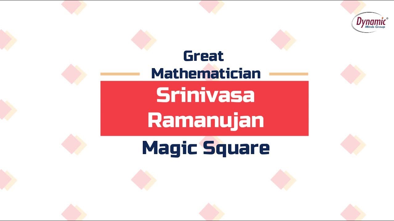 S. Ramanujan's magic square || Create your own Magic square