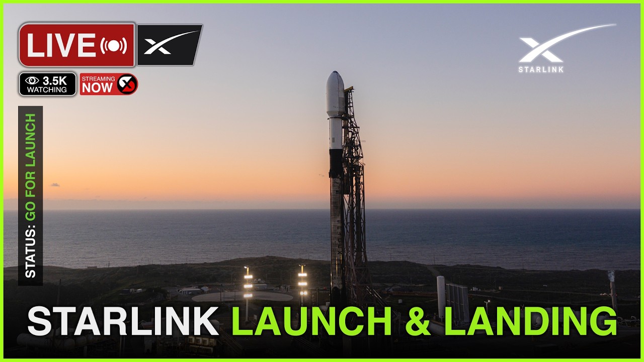Starlink 17-24 Mission Live : SpaceX Launches 25 Satellites from Vandenberg, California