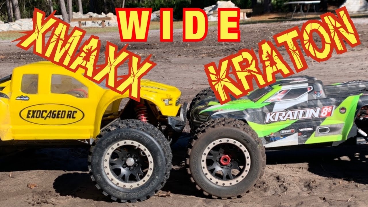 WIDE Xmaxx vs Kraton 8s On the TRACK