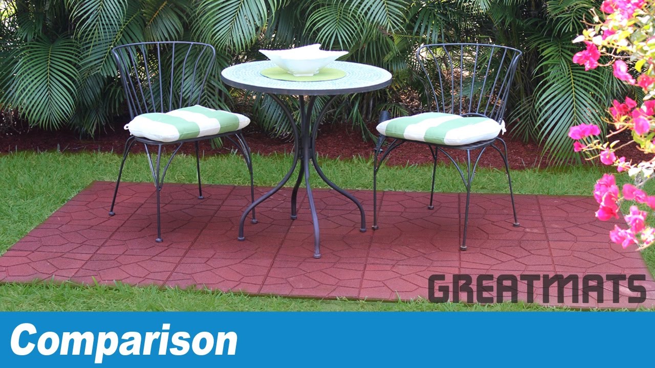 Rubber Patio Paver Tile vs. Sterling Rooftop Tile Comparison