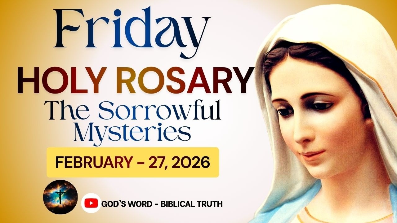 Holy Rosary (Feb 27, 2026) | Sorrowful Mysteries | How to Pray the Rosary | Friday Rosary #rosary