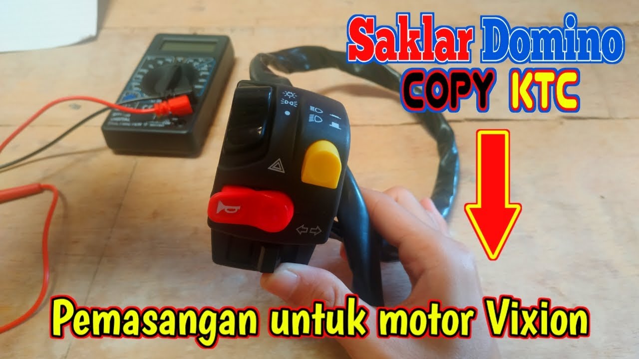 Skema kabel Saklar Domino Copy KTC untuk Vixion