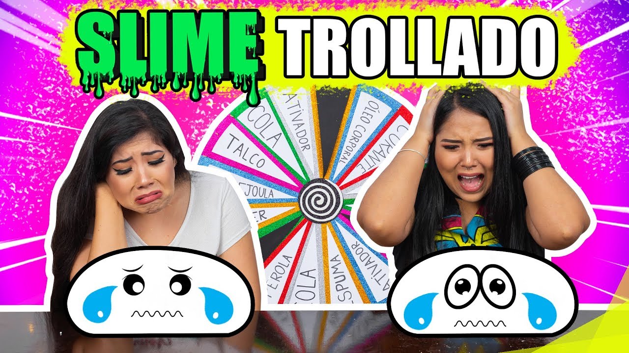 DESAFIO SLIME TROLLADO DIRETO NA MESA COM A ROLETA! | Blog das irmãs