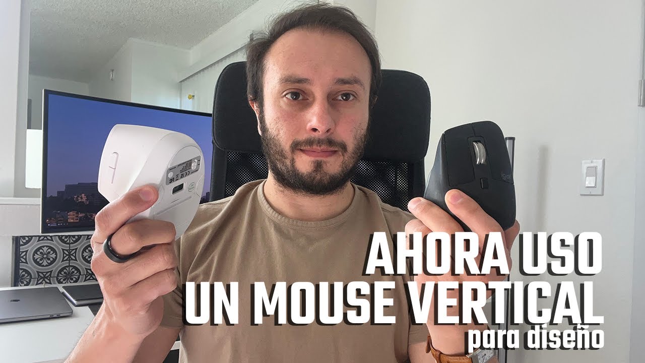 Mouse vertical vs el Mouse tradicional Logitech MX master 3 para diseño.