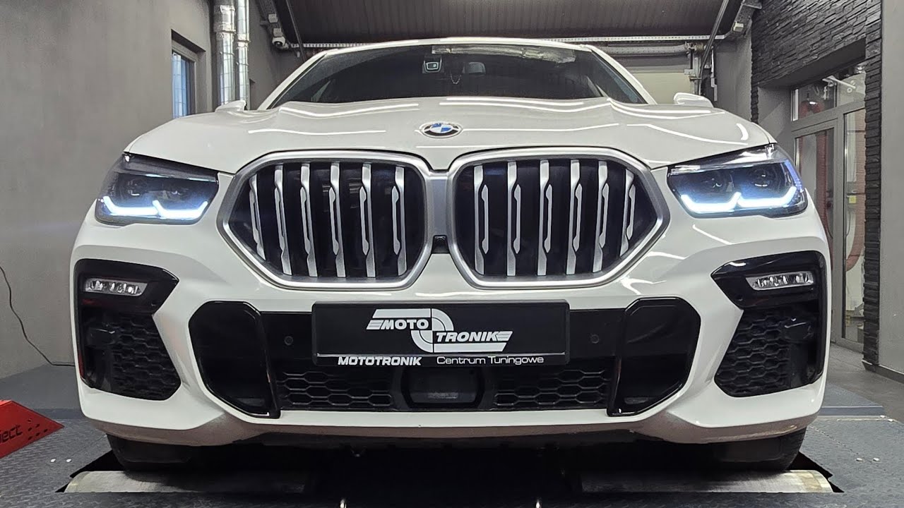 Bmw X6 G06 30D 2022 rok chip tuning po modyfikacji ponad  350KM i 800Nm 