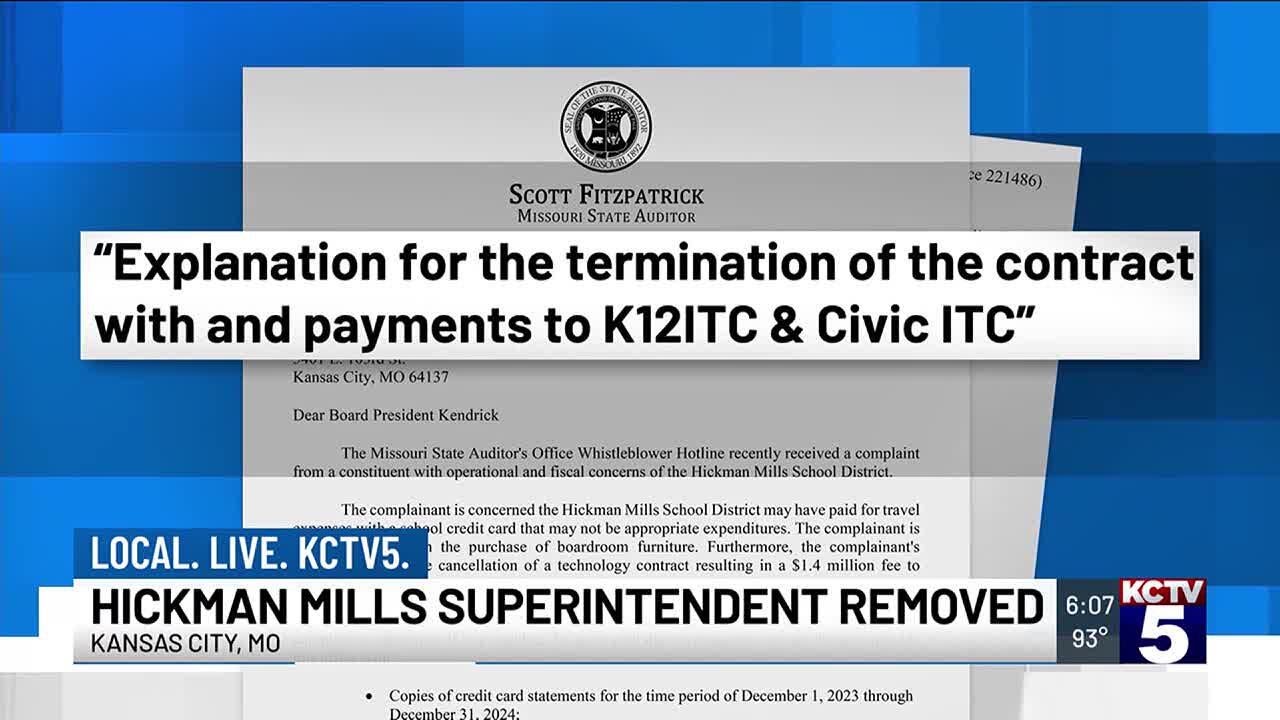 Hickman Mills Board of Education removes superintendent, appoints interim to &lsquo;ensure stability an...