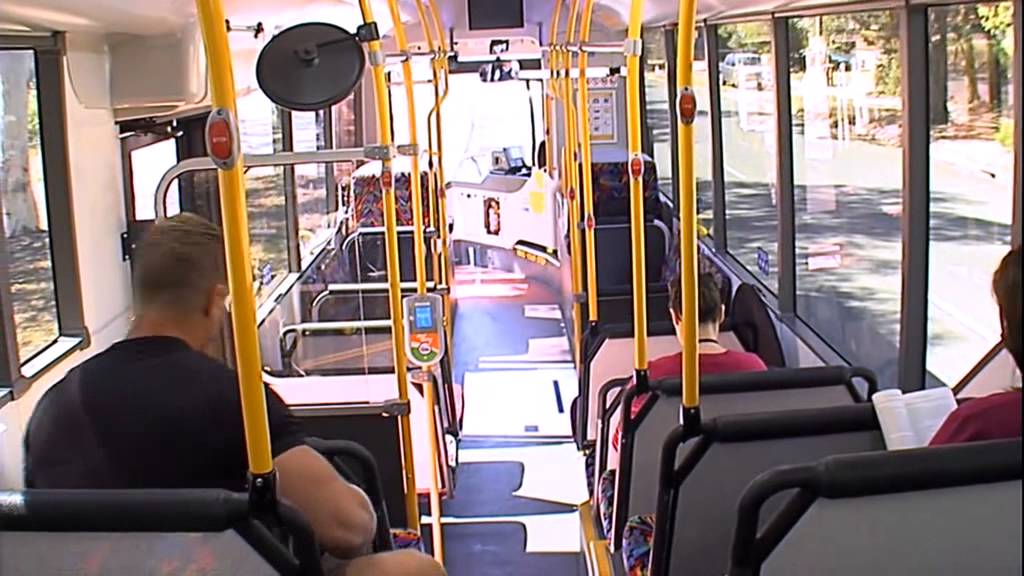 How to use the front of bus bike racks