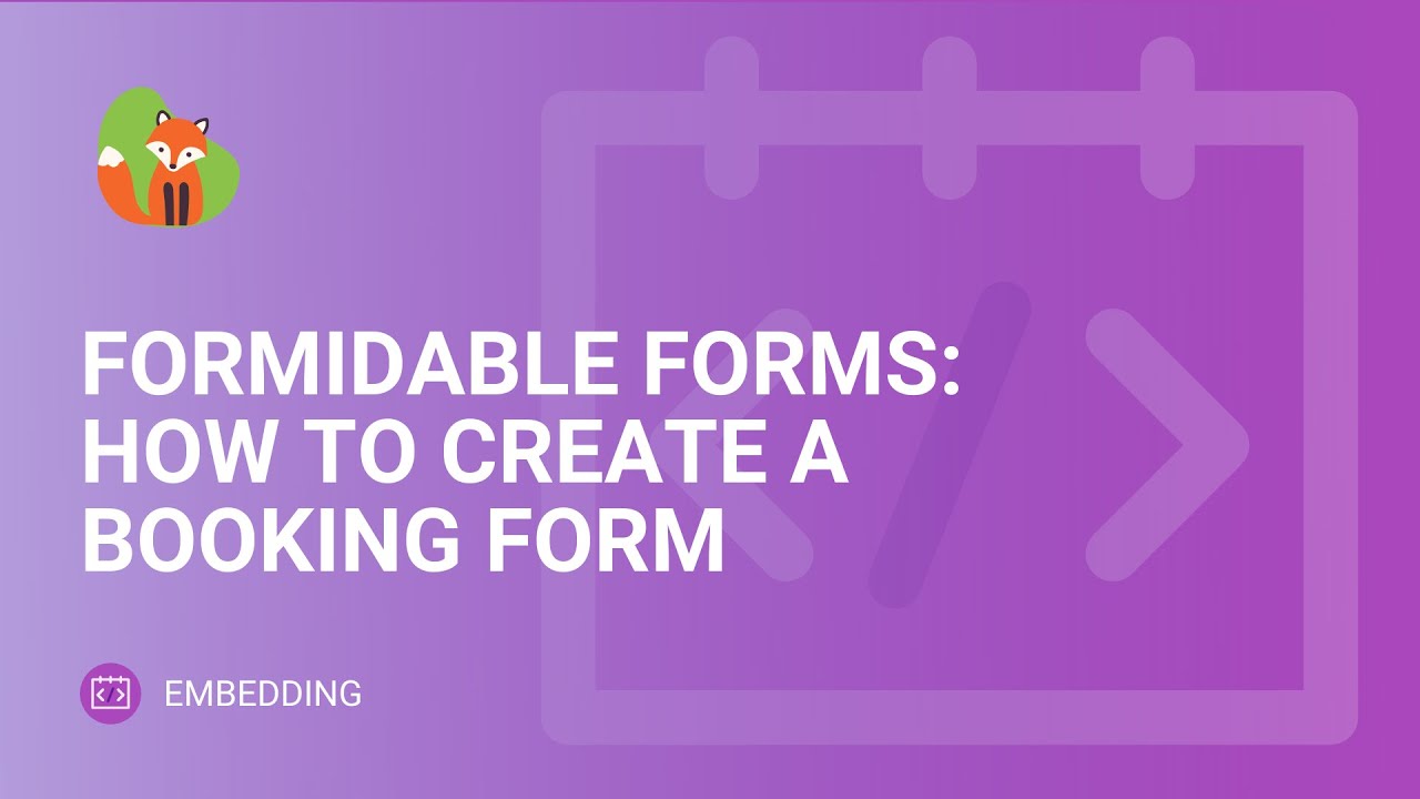 Formidable Forms Booking | Create a Booking Form | Simply Schedule Appointments