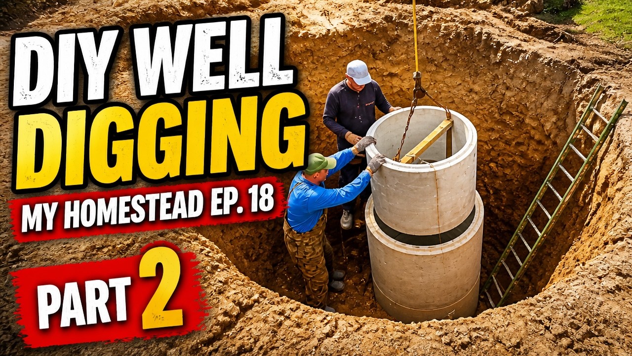 DIY Well Digging Part 2 - My Homestead Ep.18