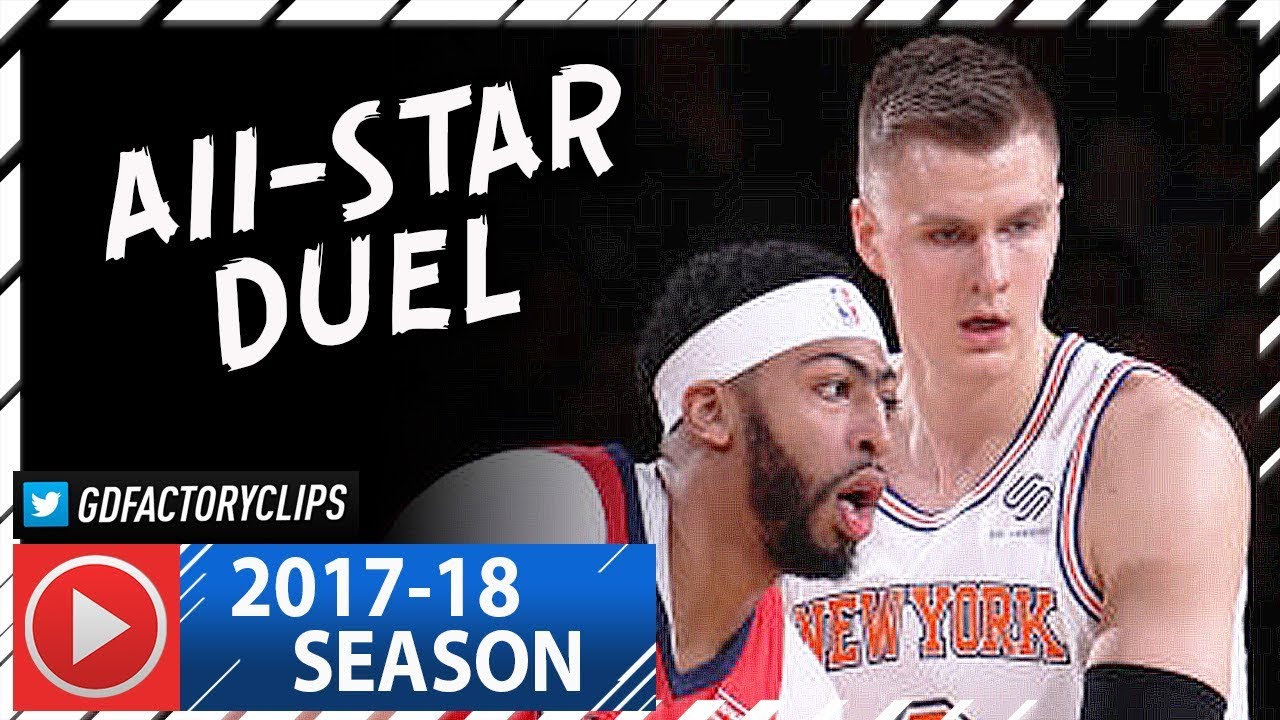 Anthony Davis vs Kristaps Porzingis ALL-STAR Duel Highlights (2018.01.14) Pelicans vs Knicks - CRAZY