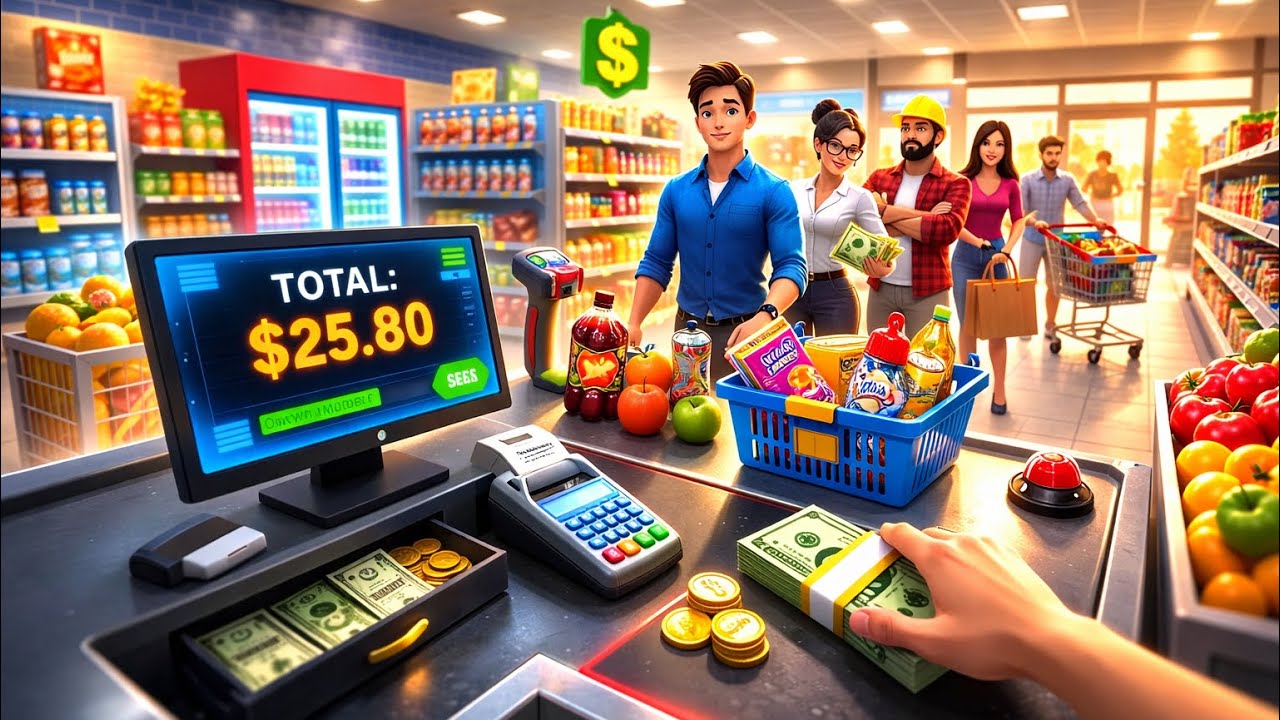 My Supermarket Simulator 3D - Organizing My First Shop - Satisfying Gameplay [4K]