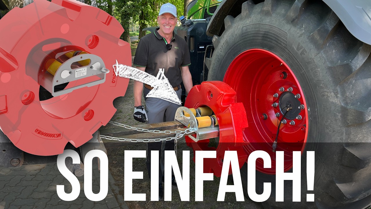 Radgewichte montieren – Die Montagehilfe von AGCO/Fendt!