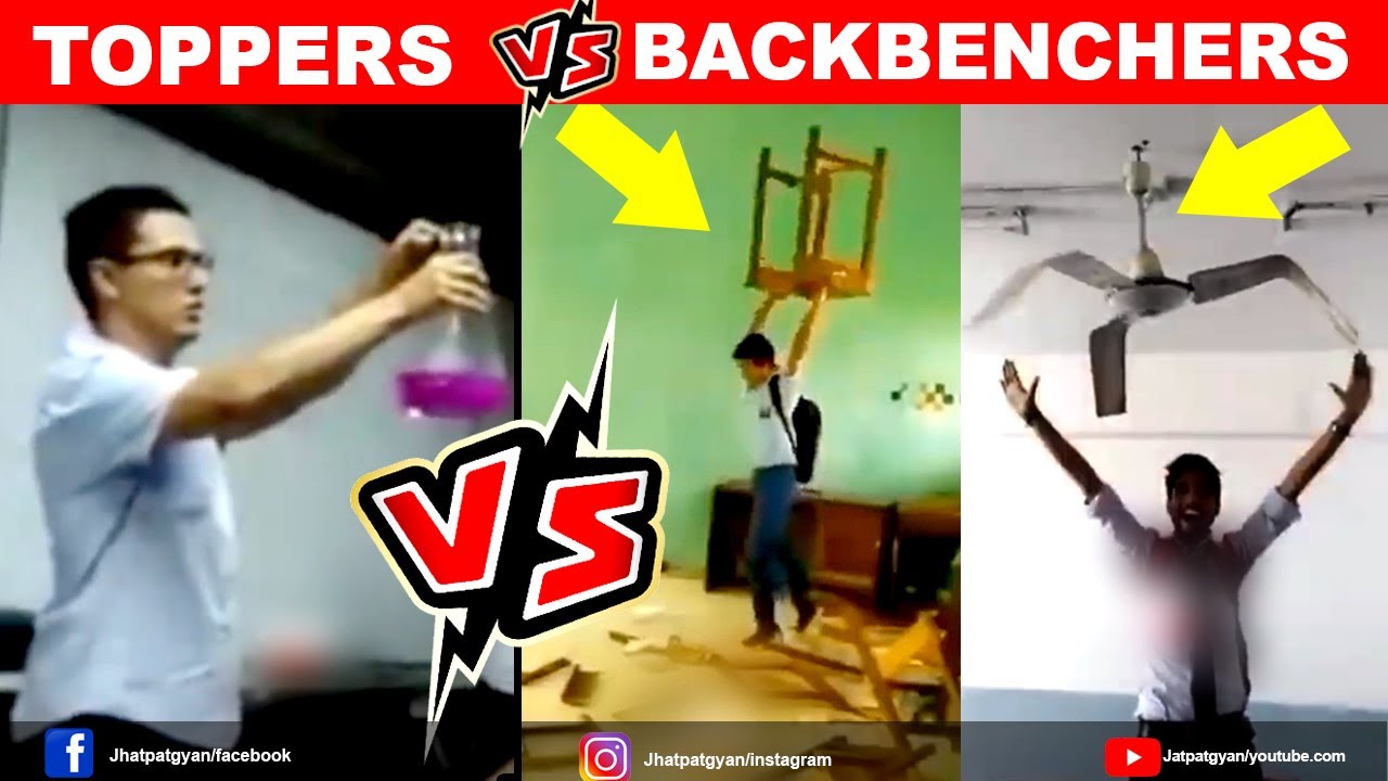 Backbencher Vs Topper | Memes you should watch with backbenchers | JhatpatGyan