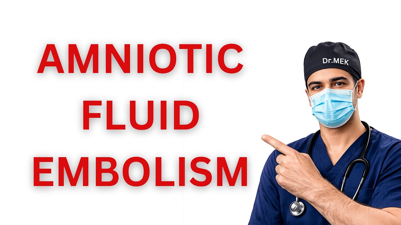 Amniotic fluid embolism | Dr. MEK  #anesthesiology  #anesthesia #medical #obstetric