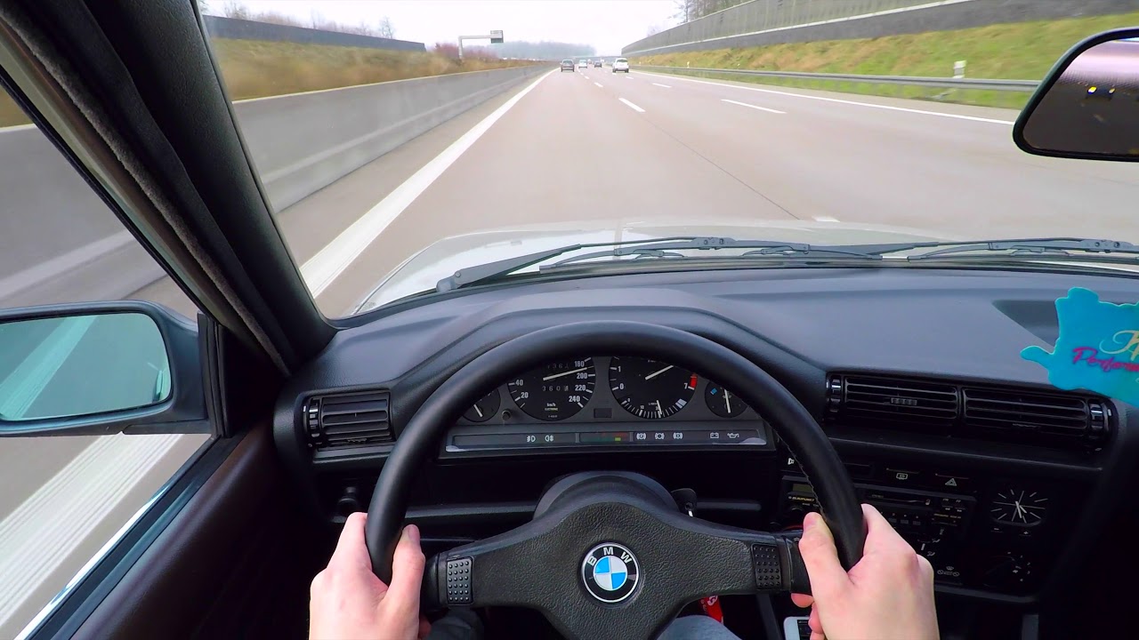 BMW E30 318i POV Autobahn Top Speed