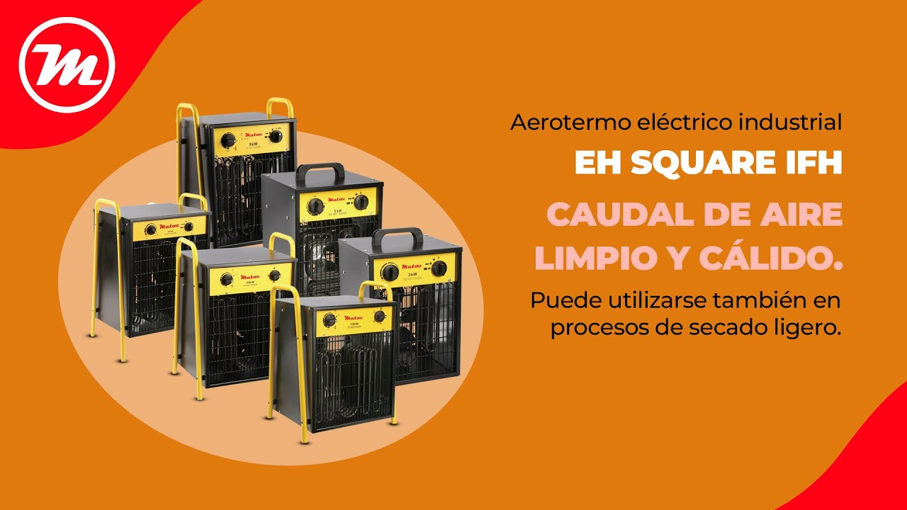 Aerotermos el&eacute;ctricos industriales de 3Kw a 30Kw
