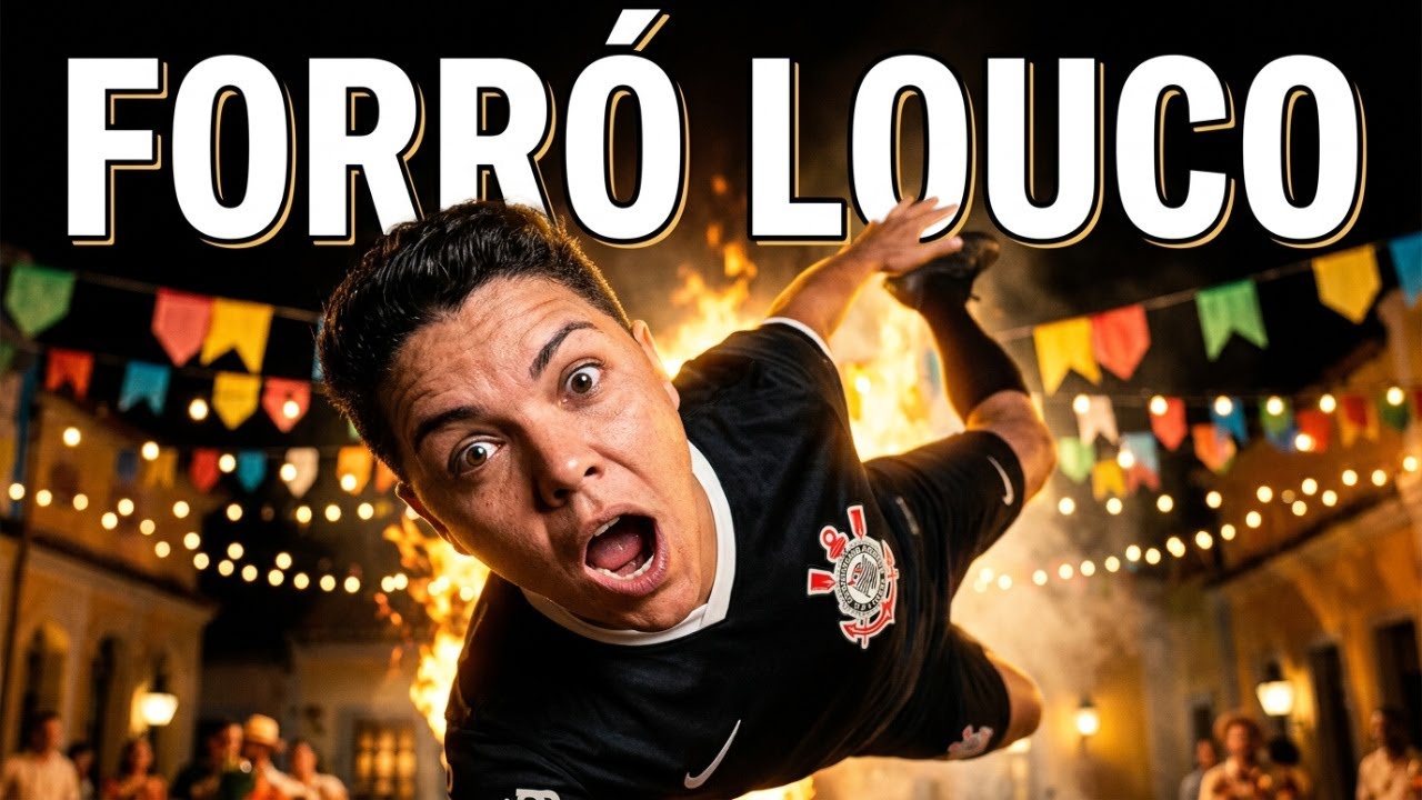 🎵 AQUI TEM UM BANDO DE LOUCOS… EM RITMO DE FORRÓ! ⚫⚪#corinthians