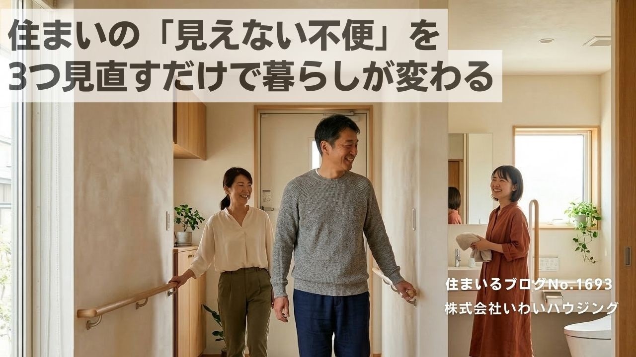 20260318 住まいの「見えない不便」を3つ見直すだけで暮らしが変わる| 愛知県一宮市 いわいハウジング一級建築士事務所