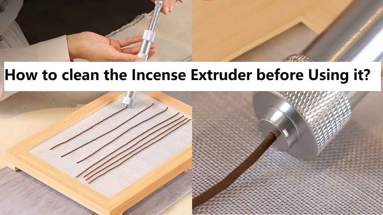 How to clean a new DIY Incense Stick Extruder before Using it?Very important--LOTUS INCENSE WAY