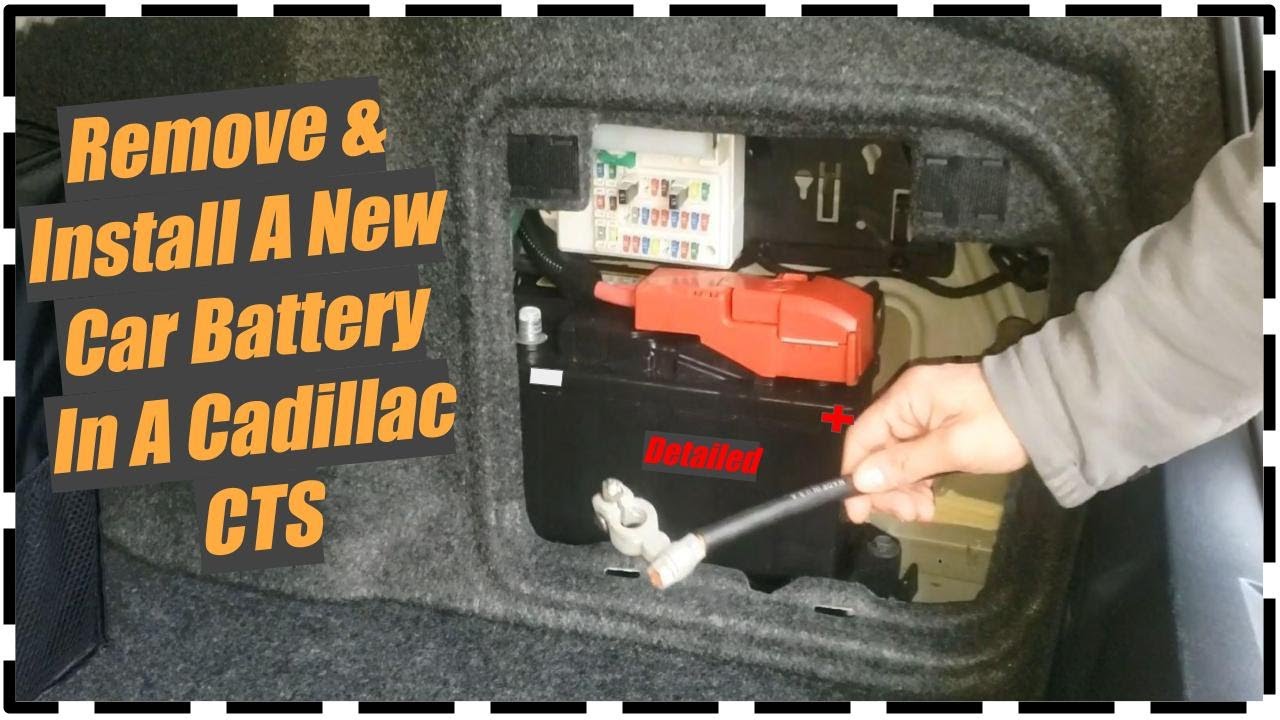 How To Remove Cadillac CTS Battery 🔋 DETAILED With Programming