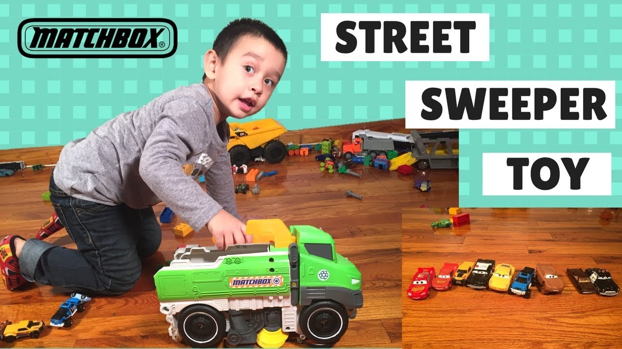 Matchbox Sweep N Keep Truck Giant Matchbox Trucks For Kids Street Sweeper