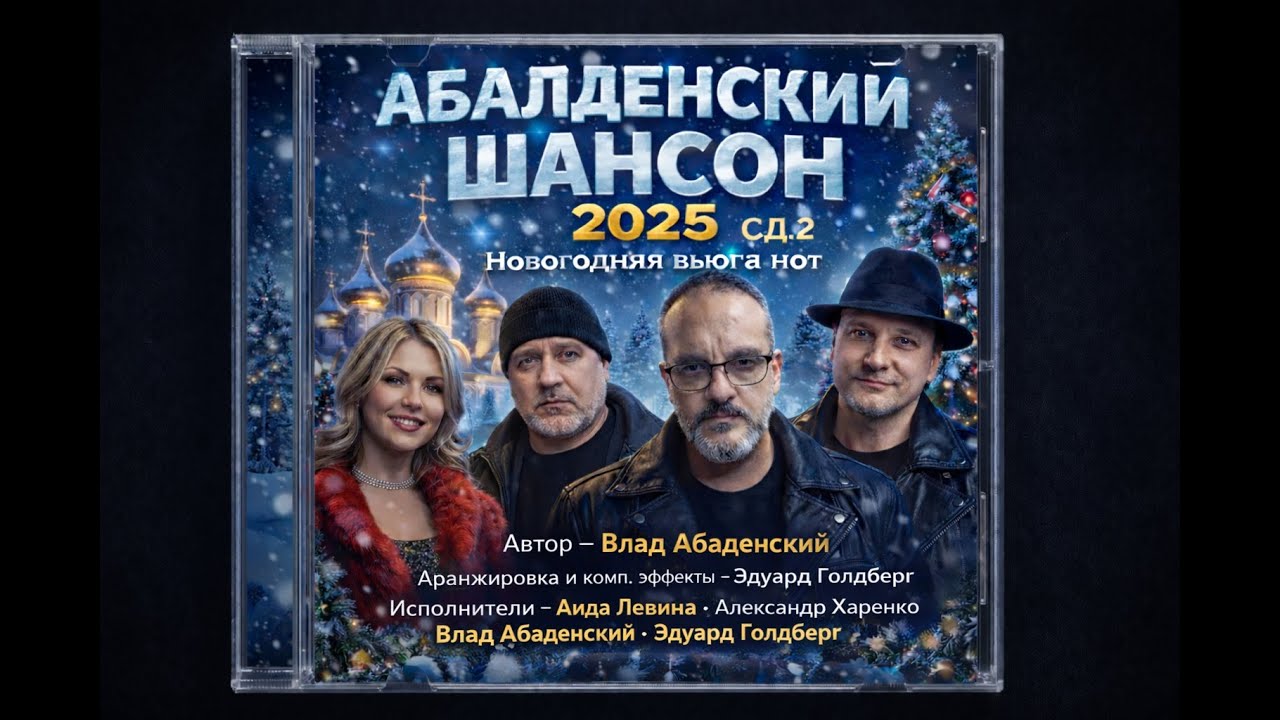 АБАЛДЕНСКИЙ ШАНСОН 2025 CD 2 НОВОГОДНЯЯ ВЬЮГА НОТ