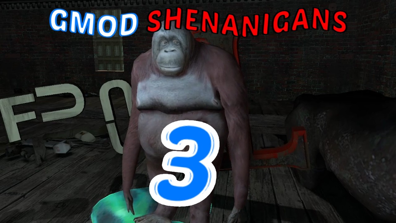 Man in wheelchair chases monkey (Gmod shenanigans 3)