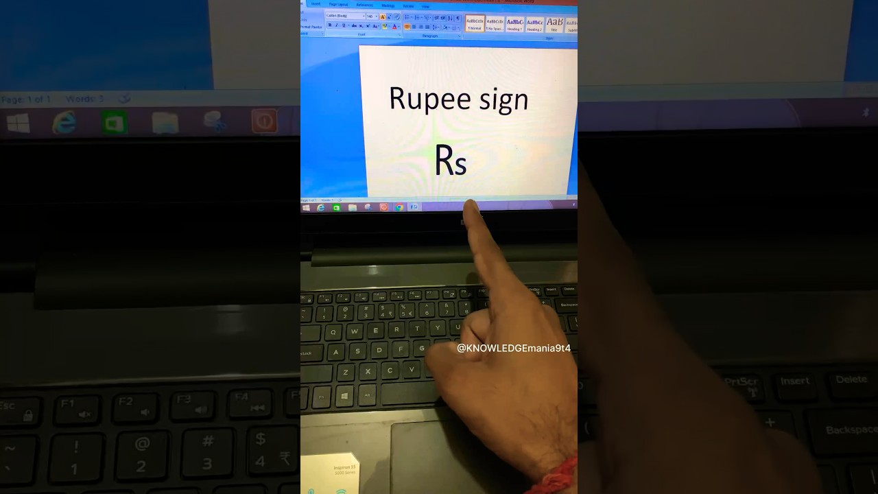 Rupee Sign Shortcut key #shorts #shortcutkeys #msword #computer #viral