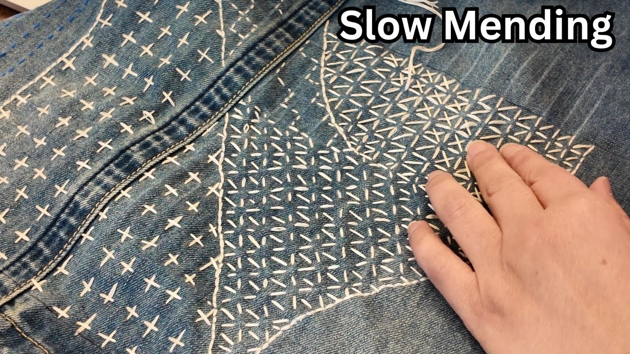 Visible Mending: Why I’ll never throw these jeans away (Sashiko Tutorial)