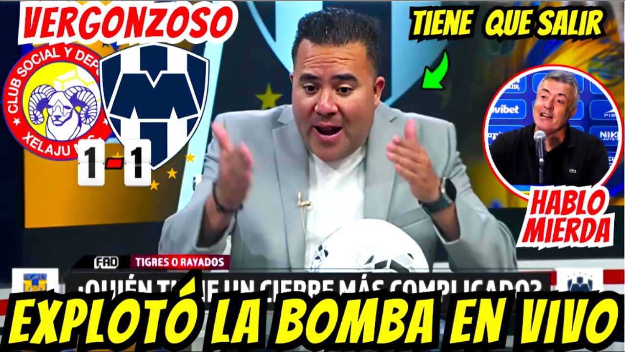 AFICIÓN PIDE LA SALIDA DE DOMÈNEC TRAS EMPATE VERGONZOSO💥🤬 ALDO EXPLOTA EN VIVO😲MONTERREY EN CRISIS?
