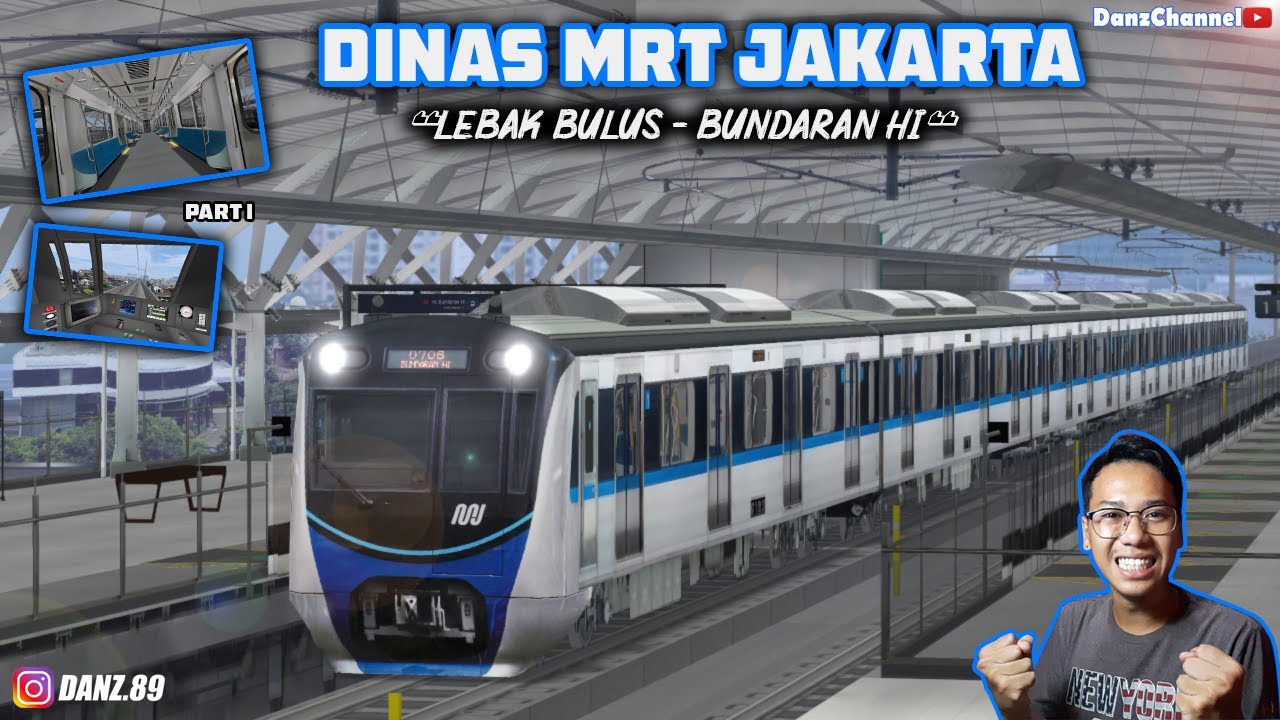 DINASAN MRT JAKARTA RUTE LEBAK BULUS - BUNDARAN HI || OPENBVE INDONESIA